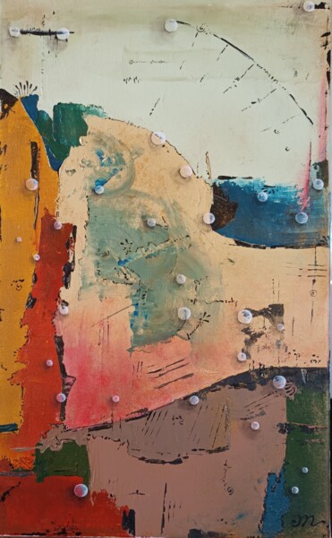 Peinture intitulée "Terre d'ocre" par Emmanuelle Gaillard, Œuvre d'art originale, Acrylique Monté sur Châssis en bois