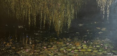 제목이 "Sous les saules 5"인 미술작품 Daniel Bathiard로, 원작, 기름