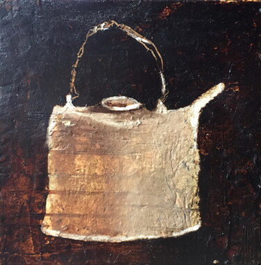 Painting titled "Put The Kettle On" by Lena Ru, Original Artwork, Oil