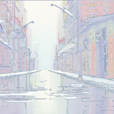 数字艺术 标题为“Closed For Good” 由Golly Hertlein, 原创艺术品, 数字油画