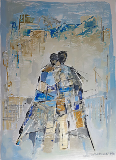 Painting titled ""Us"" by Mariana Homem De Mello, Original Artwork, Acrylic