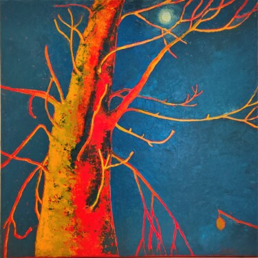 Soirée d'hiver dans le Parc de Saint-Cloud Painting titled "Soirée d'hiver dans…" by Albina Urbanek, Original Artwork, Oil Mounted on Wood Stretcher frame