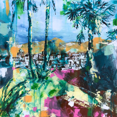 The Jungle Painting titled "The Jungle" by Kelly Allison, Original Artwork, Acrylic Mounted on Wood Stretcher frame