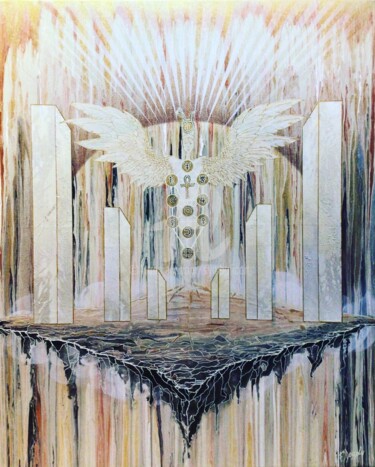 Peinture intitulée "Isis" par Fabien Dessoly (Symbolic Art BZH), Œuvre d'art originale, Acrylique Monté sur Châssis en bois