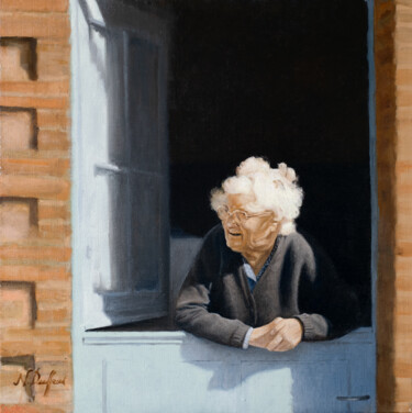 Painting titled "Eugénie" by Nicolas Duffaud, Original Artwork, Oil