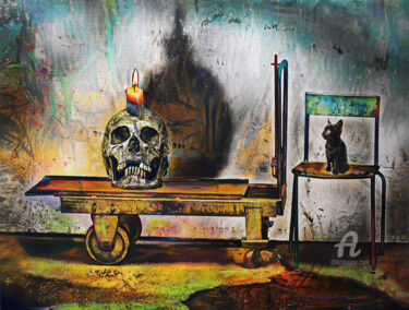 제목이 "Tribunal der Zeit"인 미술작품 Thomas Beurich로, 원작, 기름