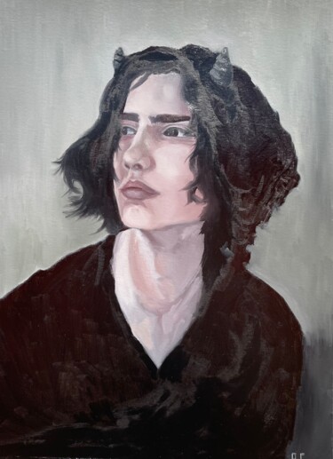 「Fauno」というタイトルの絵画 Olha Chumakによって, オリジナルのアートワーク, オイル