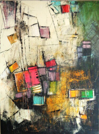 Peinture intitulée "SORTING" par Sonja Brzak, Œuvre d'art originale, Huile