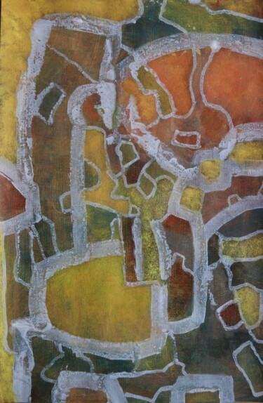 Peinture intitulée "Uranos" par Philippe Casaubon, Œuvre d'art originale, Huile