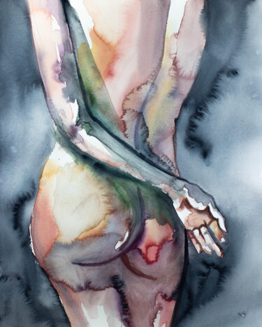 绘画 标题为“Body No. 1” 由Elizabeth Becker, 原创艺术品, 水彩