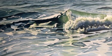Malerei mit dem Titel "Comme une vague en…" von M'Do, Original-Kunstwerk, Acryl
