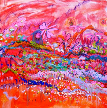Malerei mit dem Titel "LES PETITES ÉOLIENN…" von Isabelle Brisset, Original-Kunstwerk, Pigmente