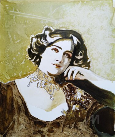 绘画 标题为“Luisa” 由Carlo Spampinato, 原创艺术品, 丙烯 安装在木质担架架上
