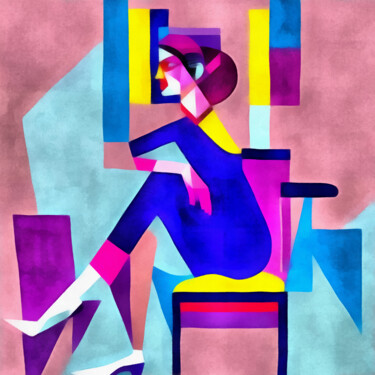Digital Arts titled "A Beautiful Abstrac…" by Bachir Reddioui, Original Artwork, Digital Painting