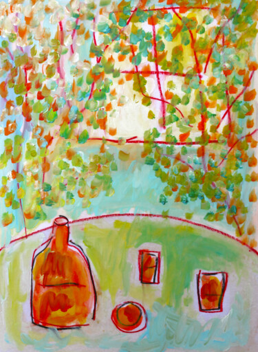 Peinture intitulée "Grève" par Jean Mirre, Œuvre d'art originale, Huile