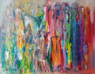 Holiday (60X80CM, OIL/CANVAS, READY TO HANG) 绘画 标题为“Holiday (60X80CM, O…” 由Seyran, 原创艺术品, 油 安装在木质担架架上