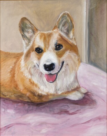 Schilderij getiteld "Garri" door Nata Shadel, Origineel Kunstwerk, Olie