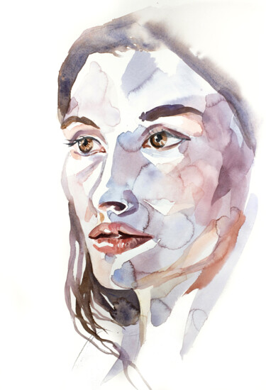 Desolate No. 2 绘画 标题为“Desolate No. 2” 由Elizabeth Becker, 原创艺术品, 水彩