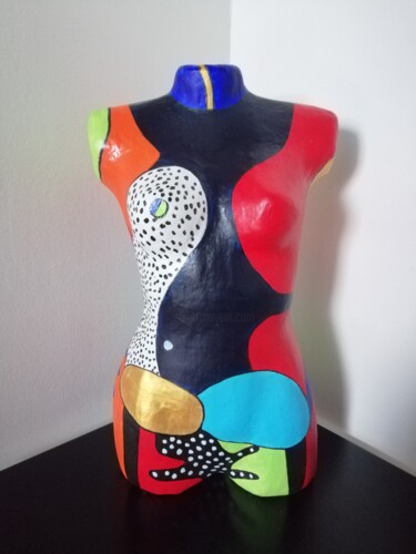Sculpture intitulée "Gloria" par Carole Carpier, Œuvre d'art originale, Acrylique