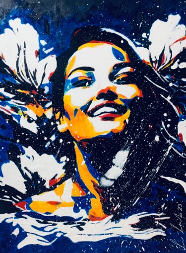 Pittura intitolato "HAPPINESS 4" da Lino Scerbo, Opera d'arte originale, Acrilico Montato su Altro pannello rigido
