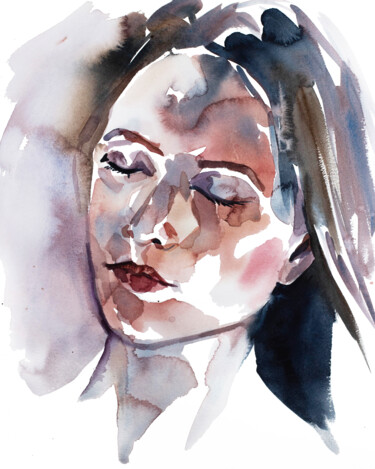 Eventide No. 2 绘画 标题为“Eventide No. 2” 由Elizabeth Becker, 原创艺术品, 水彩