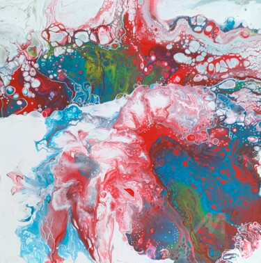 绘画 标题为“Abstract square mid…” 由Julia Brinkfrau, 原创艺术品, 丙烯