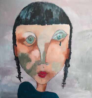Peinture intitulée "IRIS" par Martine Flory, Œuvre d'art originale, Acrylique