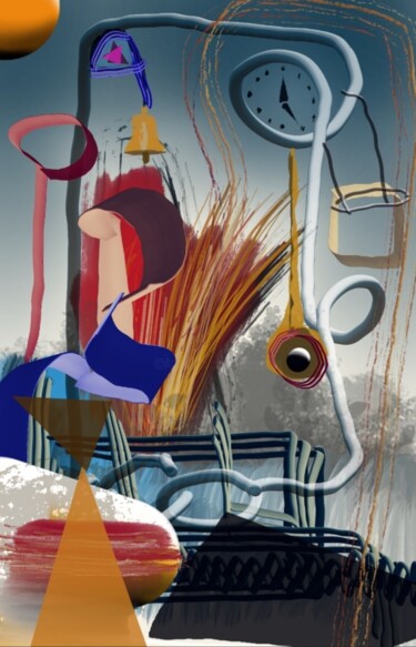 Digital Arts titled "Espace suspendu..." by Jacky Patin, Original Artwork, Digital Painting
