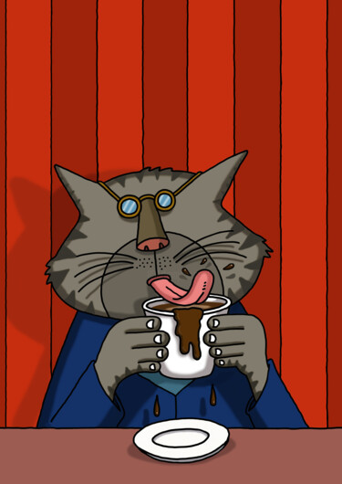 Digital Arts titled "Long Tongue America…" by Ufuk Uyanik, Original Artwork, 2D Digital Work