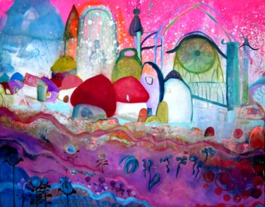 Peinture intitulée "JOUR DE NEIGE" par Isabelle Brisset, Œuvre d'art originale, Huile Monté sur artwork_cat.