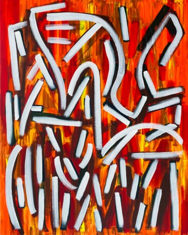 Peinture intitulée "ofrendas" par Darya Nakvakina, Œuvre d'art originale, Acrylique Monté sur Châssis en bois