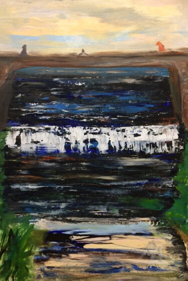 "The Bridge" başlıklı Tablo Steve Phillips tarafından, Orijinal sanat, Petrol