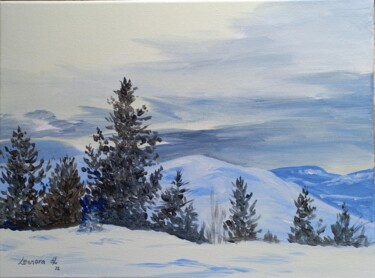 제목이 "Winter in Caringorm…"인 미술작품 Leonora De Lange로, 원작, 아크릴