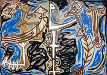 Peinture intitulée "Now" par Luis Fraile, Œuvre d'art originale, Huile Monté sur Châssis en bois