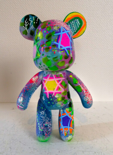 雕塑 标题为“Bearbrick Pop Art F…” 由Pvettese, 原创艺术品, 喷漆