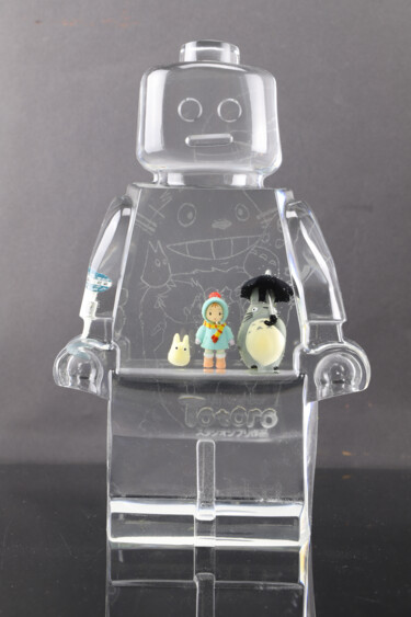 Sculptuur getiteld "roboclusion Totoro 2" door Vincent Sabatier (VerSus), Origineel Kunstwerk, Hars