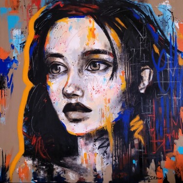 Peinture intitulée "Vanessa" par Sébastien Klein, Œuvre d'art originale, Acrylique Monté sur Châssis en bois
