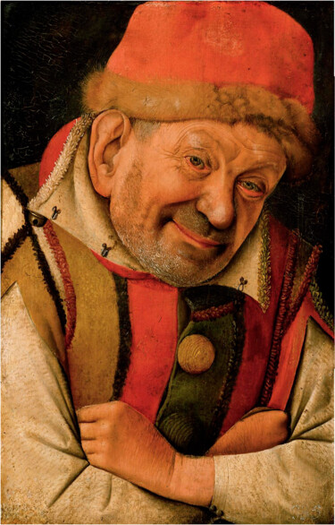 Portrait du bouffon de la cour de Ferrare Gonella Peinture intitulée "Portrait du bouffon…" par Jean Fouquet, Œuvre d'art originale, Huile