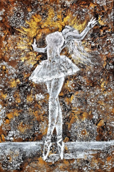 绘画 标题为“THE BALLERINA” 由Renata Maroti, 原创艺术品, 丙烯