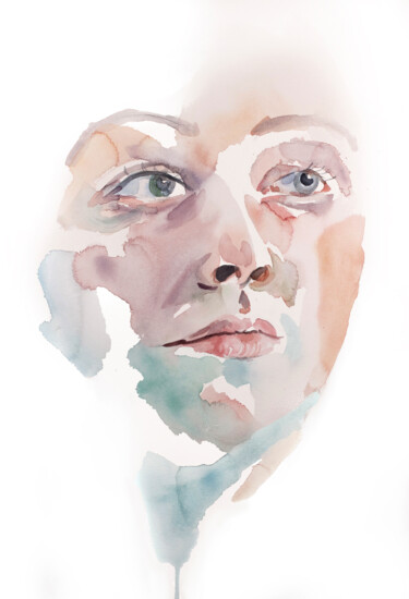 Forlorn No. 2 Painting titled "Forlorn No. 2" by Elizabeth Becker, Original Artwork, Watercolor