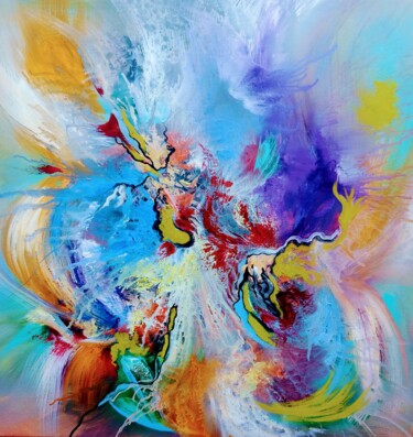 Painting titled "Origin" by Margo Tartart, Original Artwork, Oil