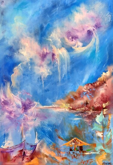 绘画 标题为“Passion of the sky…” 由Margo Tartart, 原创艺术品, 油