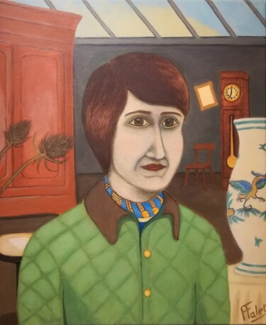 Amélie Peinture intitulée "Amélie" par François Falet, Œuvre d'art originale, Acrylique Monté sur Châssis en bois