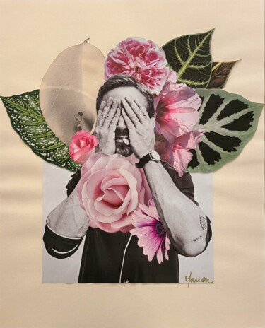Collages titled "Effleurer Ryan" by Marion Revoyre, Original Artwork, Collages