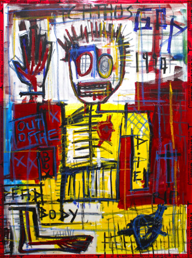 Peinture intitulée "Out of The Box II" par 0xec6d0, Œuvre d'art originale, Acrylique Monté sur Châssis en bois