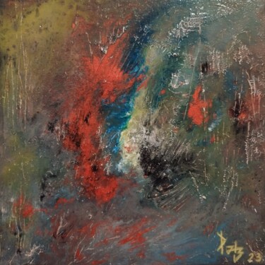 Painting titled "Douce peinture abst…" by Patrizio Sitzia (PATZ), Original Artwork, Acrylic