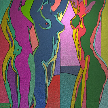 数字艺术 标题为“THREE GRACES” 由Stephen Conroy, 原创艺术品, 2D数字工作