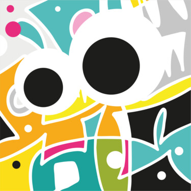 数字艺术 标题为“Gooofy Pooofy #4” 由Koen Haarbosch, 原创艺术品, 2D数字工作