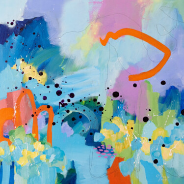 Peinture intitulée "Le jour où j'ai ouv…" par Chantal Proulx, Œuvre d'art originale, Acrylique Monté sur Châssis en bois