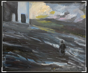 Painting titled "Врата Совести" by Antonietka, Original Artwork, Oil
